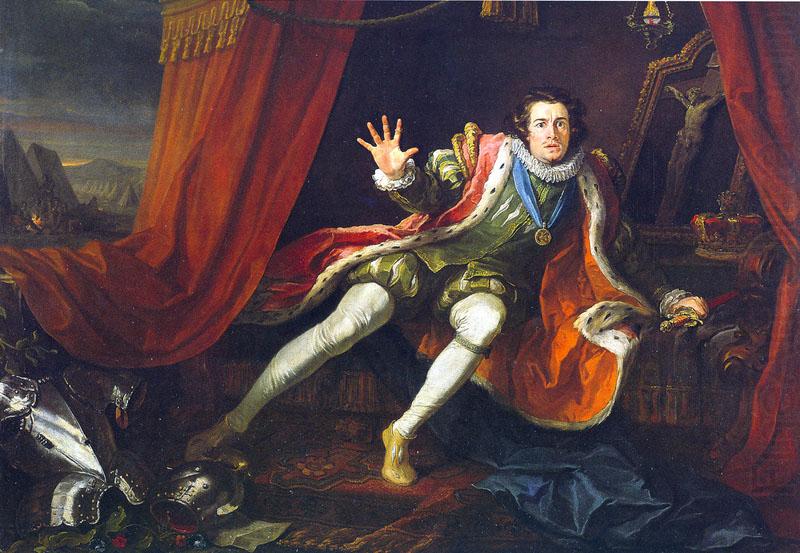 unknow artist David Garrick as Richard III in Colley Cibber's adaptation of the William Shakespeare play china oil painting image
